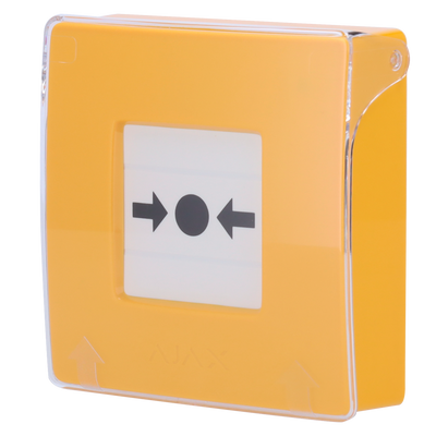 Botão amarelo de alarme manual de incêndio (AJ-MANUALCALLPOINT-YELLOW)