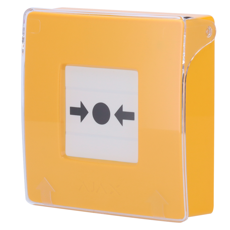 Botão amarelo de alarme manual de incêndio (AJ-MANUALCALLPOINT-YELLOW)