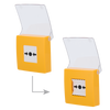 Botão amarelo de alarme manual de incêndio (AJ-MANUALCALLPOINT-YELLOW)